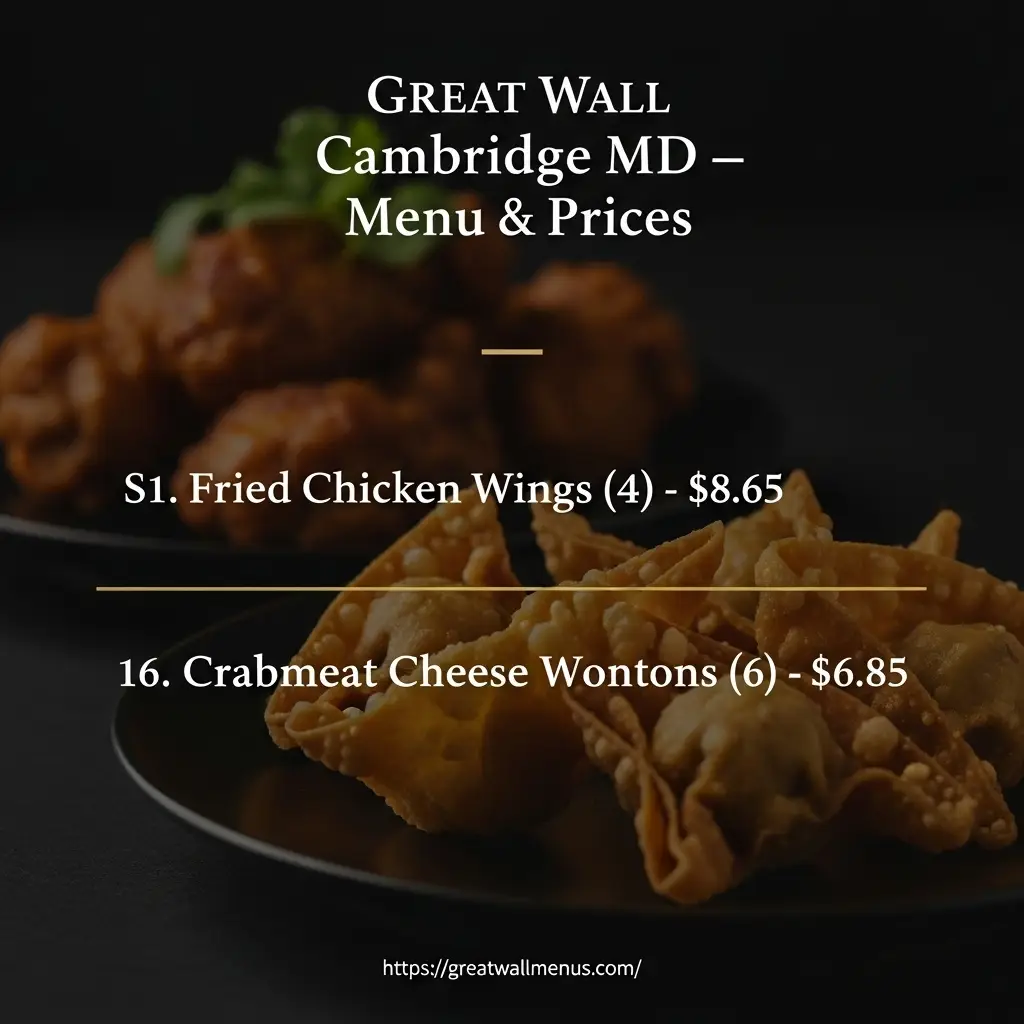 Great-Wall-Cambridge-MD-Menu-Prices