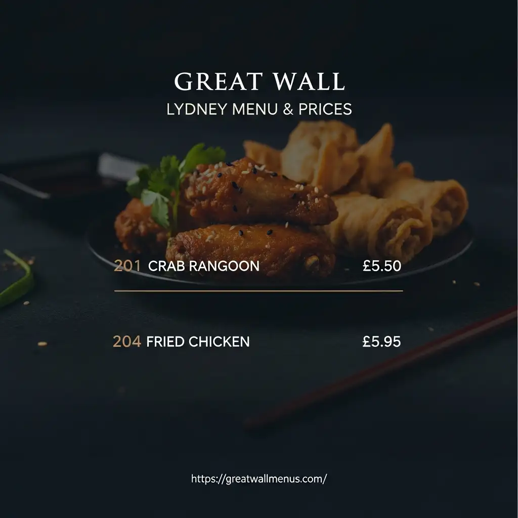 Great-Wall-Lydney-Menu-Prices