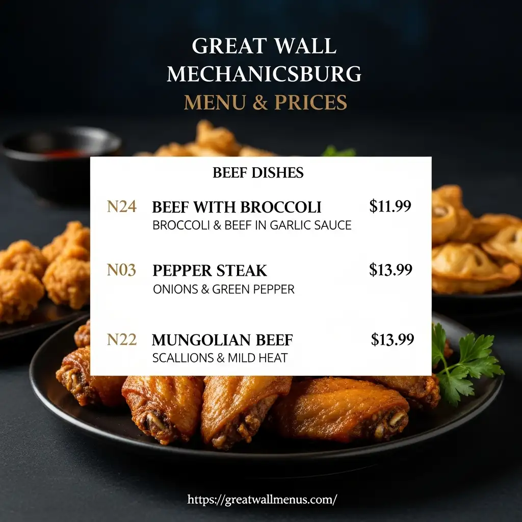 Great-Wall-Mechanicsburg-Menu-Prices