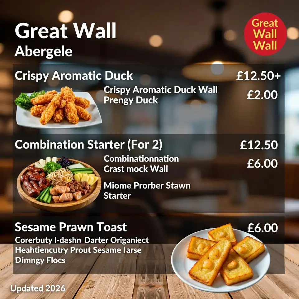 Great-Wall-Abergele-Menu-And-Price-Updated-2026