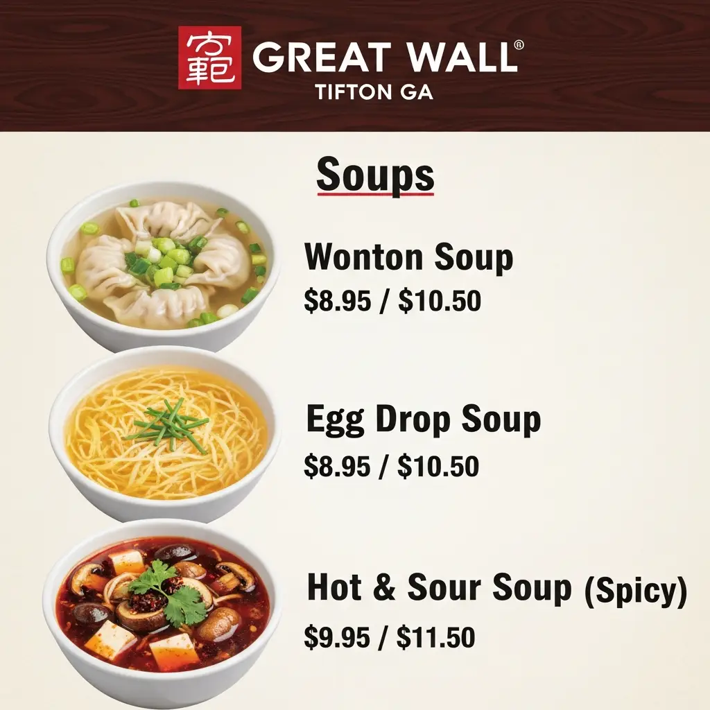 Great-Wall-Tifton-GA-Menu-Prices