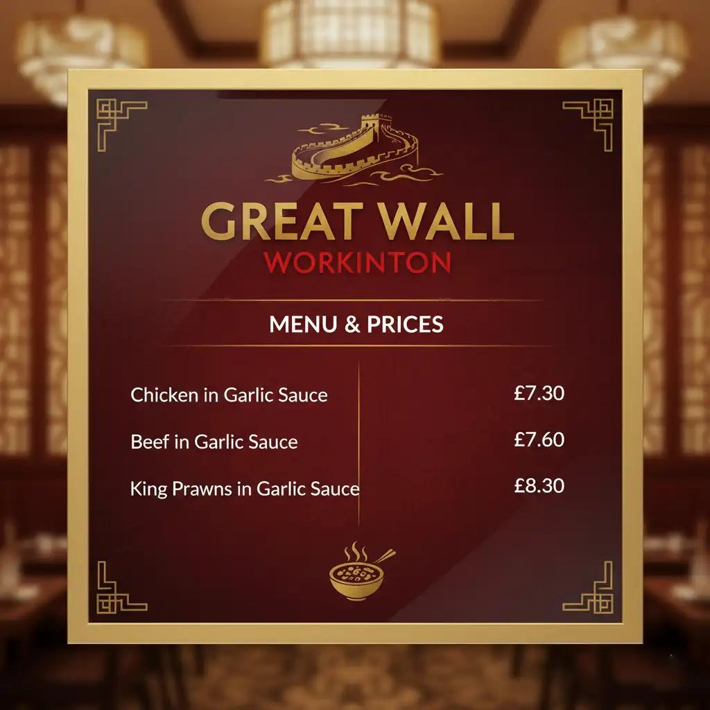 Great-Wall-Workington-Menu-Prices