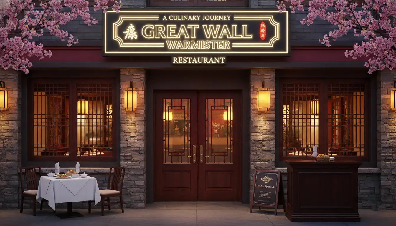 Great Wall Warminster Menu & Prices | Updated 2026