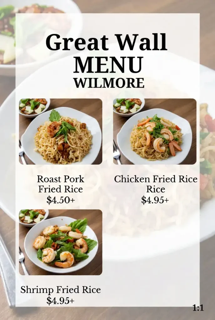 Great-Wall-Wilmore-Menu-Prices