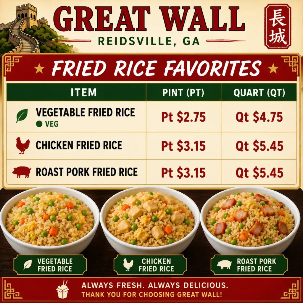 Great-Wall-Reidsville-GA-Vegetable-Fried-Rice